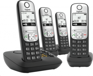 Gigaset A690A Quad Telsiz Telefon (4 ahize / Telesekreter (Oto Yanıt) / Analog) (4 ahize / Telesekreter (Oto Yanıt) / Analog)