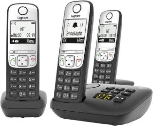 Gigaset A690A Trio Telsiz Telefon (3 ahize / Telesekreter (Oto Yanıt) / Analog) (3 ahize / Telesekreter (Oto Yanıt) / Analog)