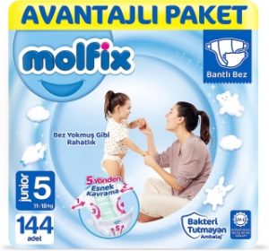 Molfix 5 Beden 144 Adet Bebek Bezi