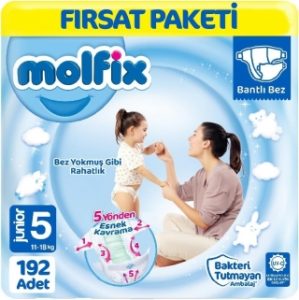 Molfix 5 Beden 192 Adet Bebek Bezi