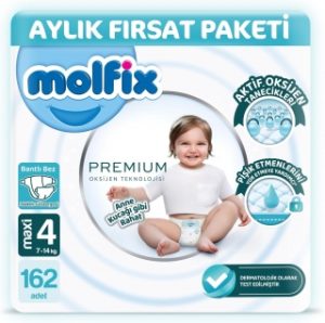 Molfix Premium 4 Beden 162 Adet Bebek Bezi