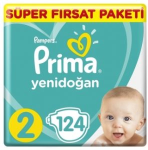 Prima Aktif Bebek Yenidoğan 2 Beden 124 Adet Bebek Bezi