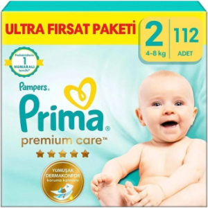 Prima Premium Care 2 Beden 112 Adet Bebek Bezi