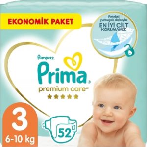 Prima Premium Care 3 Beden 52 Adet Bebek Bezi