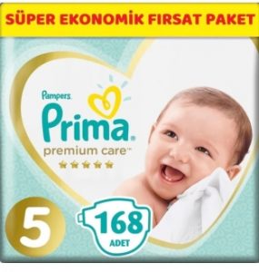 Prima Premium Care 5 Beden 168 Adet Bebek Bezi